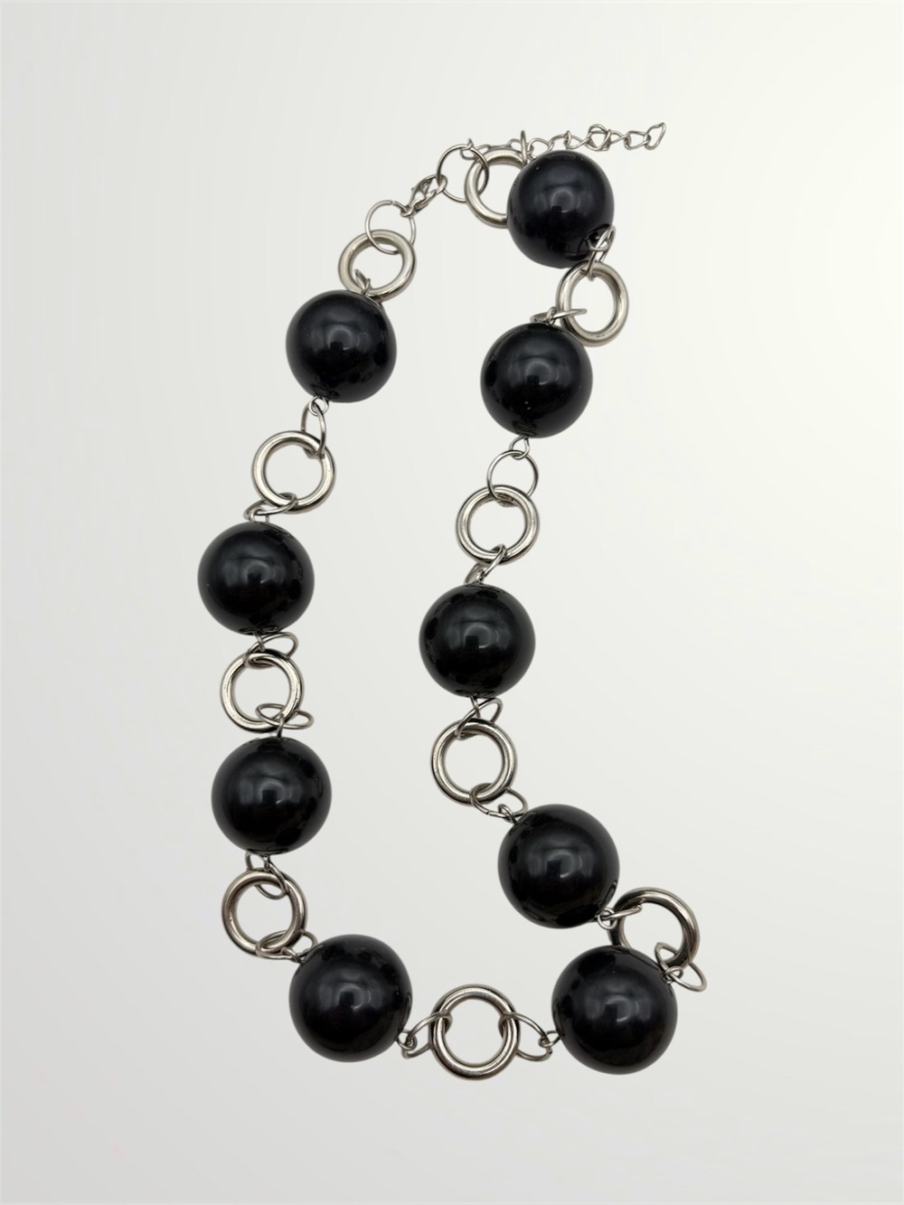 Acrylic and Metal Link Necklace